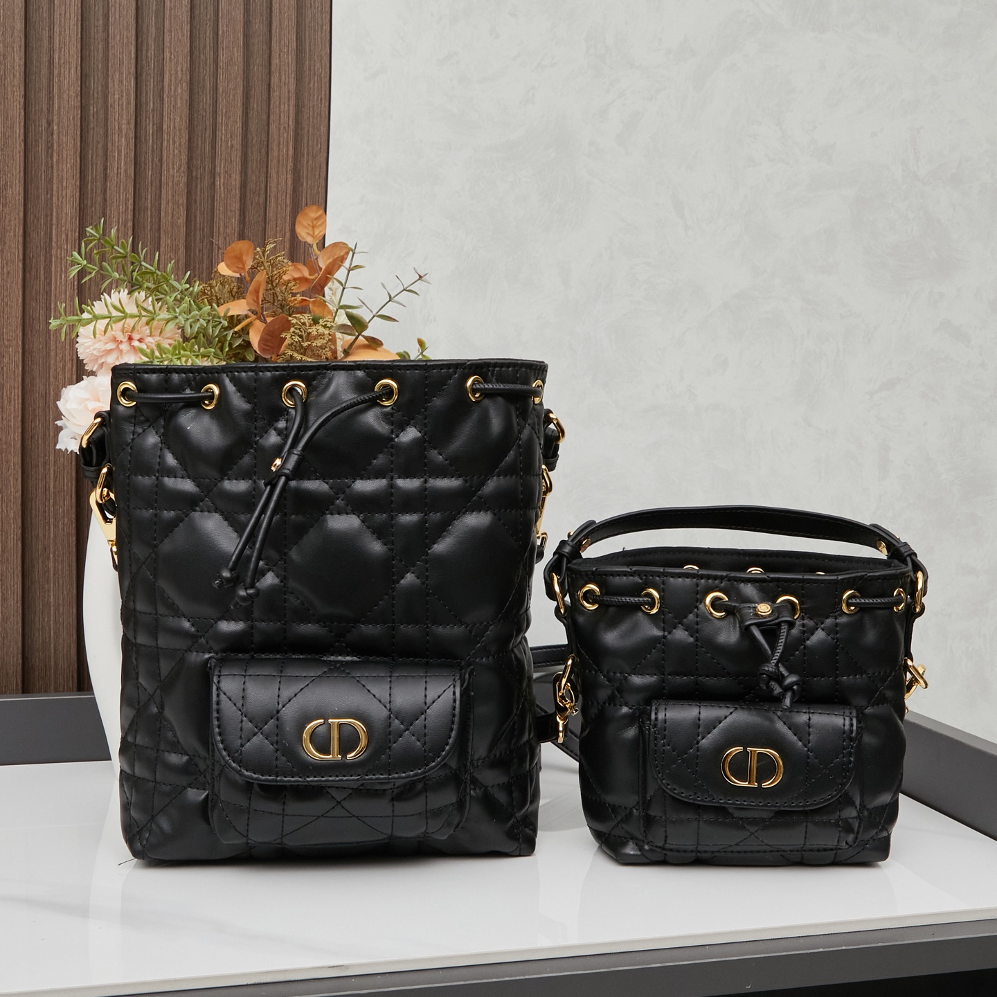 D-Inspired Caro Bucket Bag - Black - Gorchic - $144.99