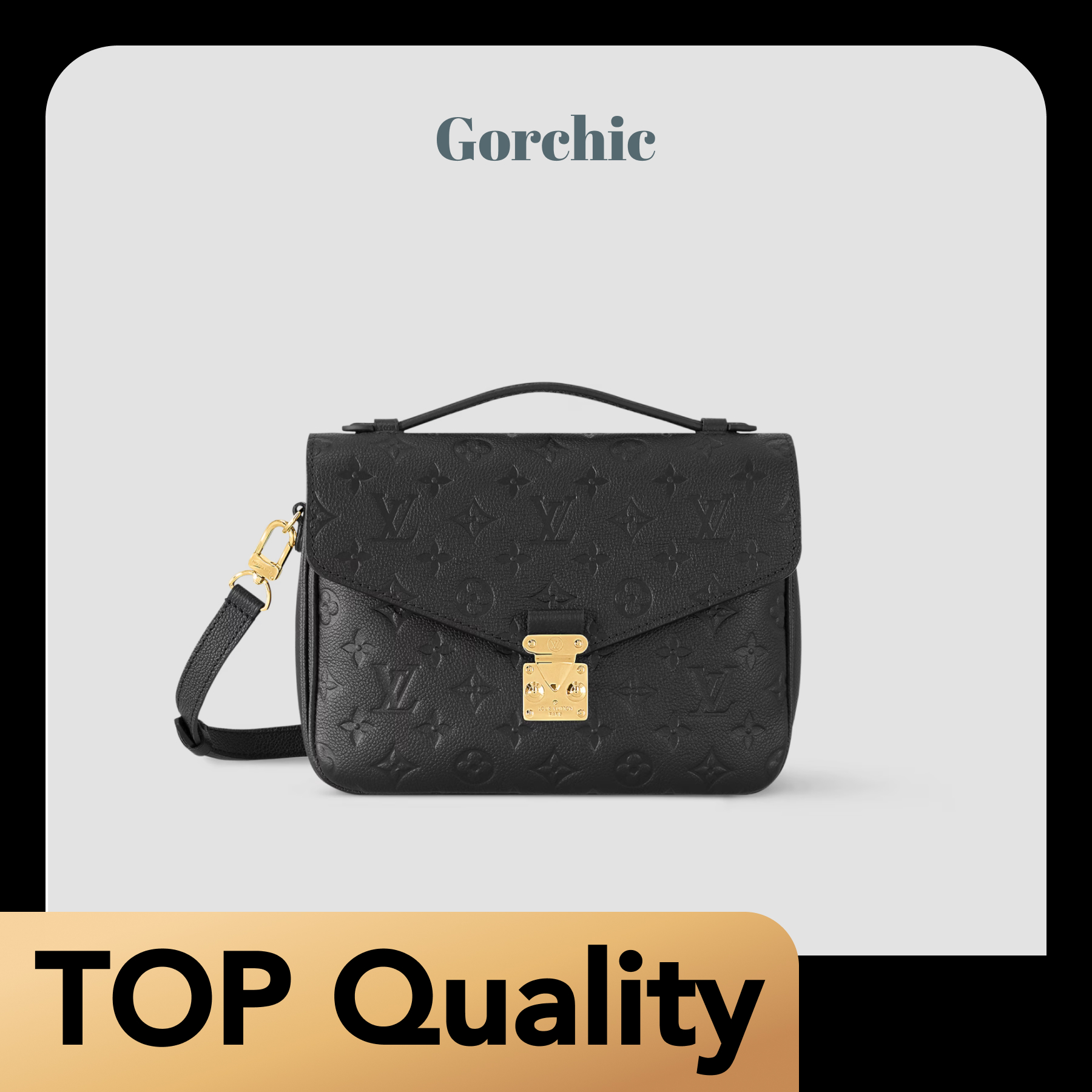 [TOP]Designer Empreinte Monogram Leather Black Pochette Métis - Bag - Gorchic - $382.99