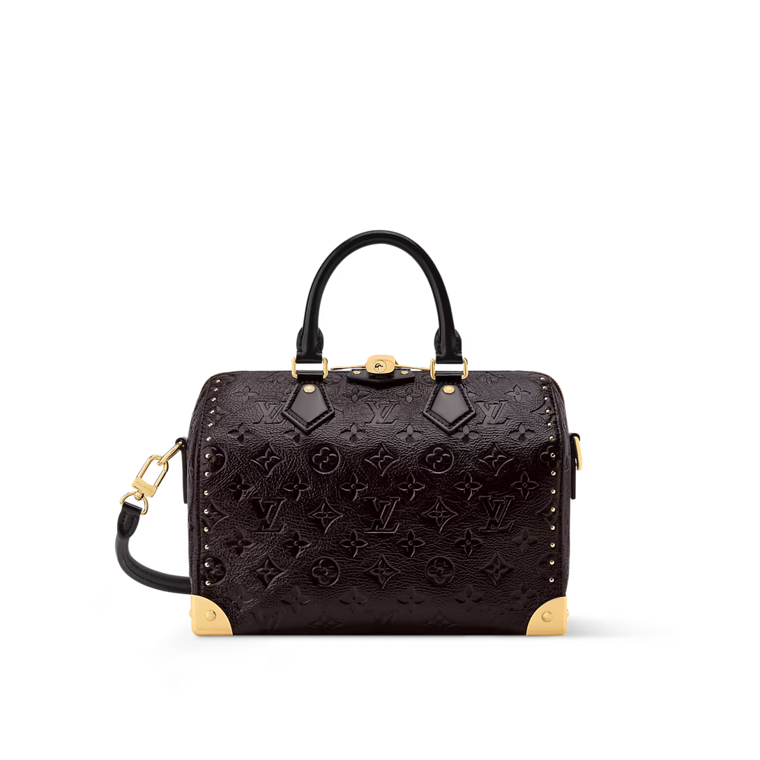 Designer Speedy Trunk 25 Handbag - Acajou - Gorchic - $130.99