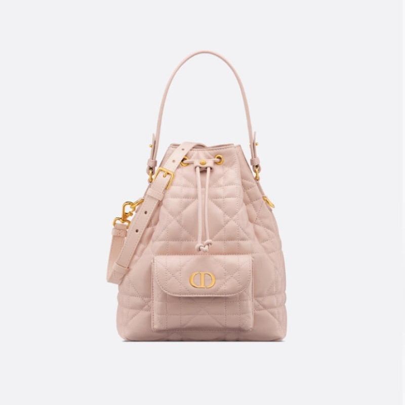 D-Inspired Caro Bucket Bag - Blush Pink - Gorchic - $144.99
