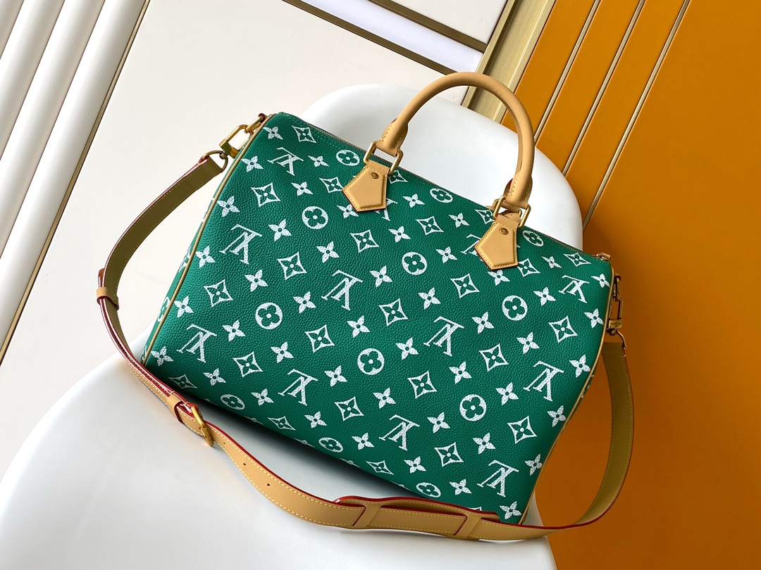 [TOP]Designer Speedy P9 Bandoulière 40 - Green- Bag - Gorchic - $713.99