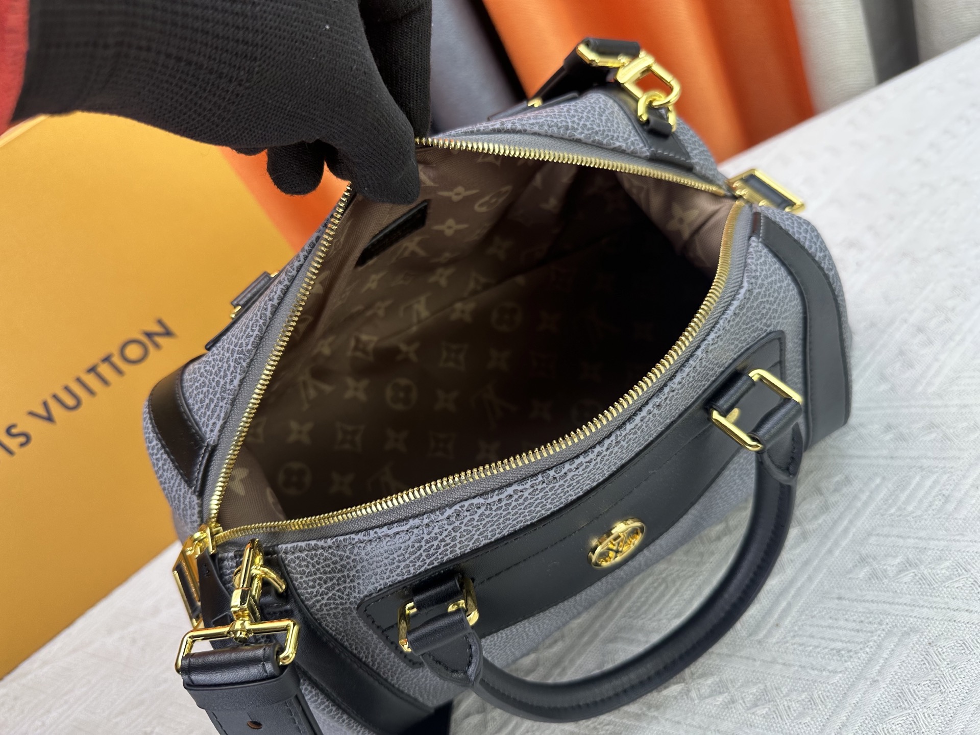 Designer LV Biker MM Handbag - Dark Denim - Gorchic - $136.99