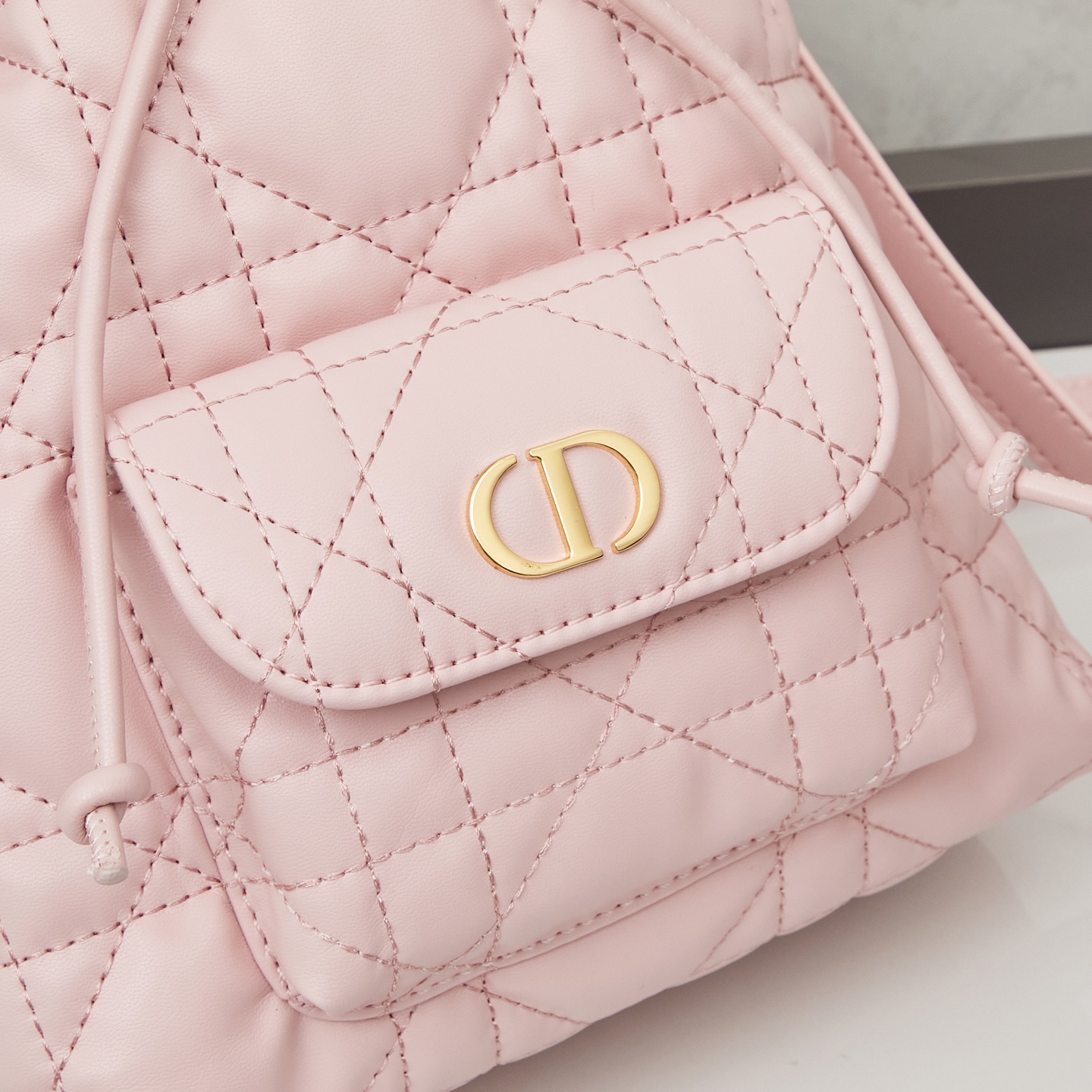 D-Inspired Caro Bucket Bag - Blush Pink - Gorchic - $144.99
