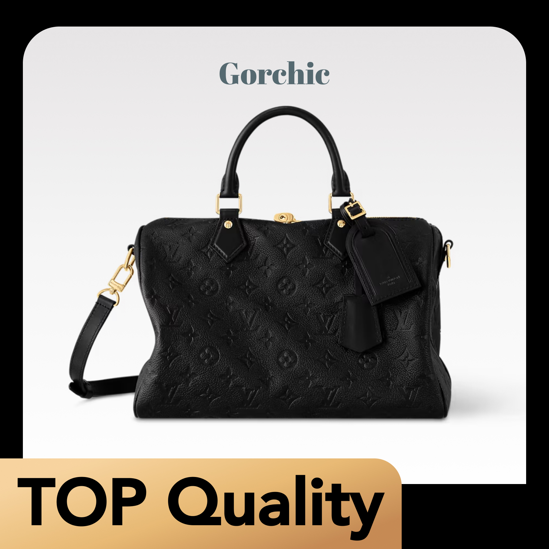 [TOP]Designer Speedy Soft 30 Bag-Black - Bag - Gorchic - $419.99