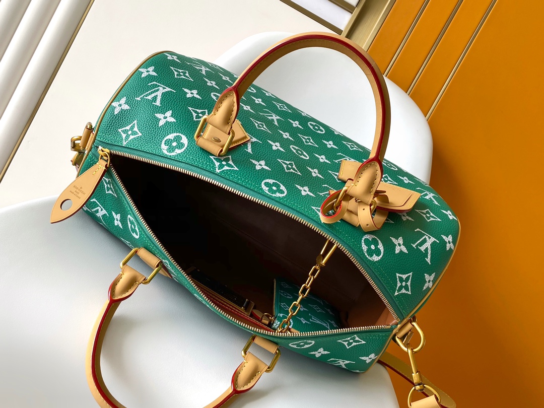 [TOP]Designer Speedy P9 Bandoulière 40 - Green- Bag - Gorchic - $713.99