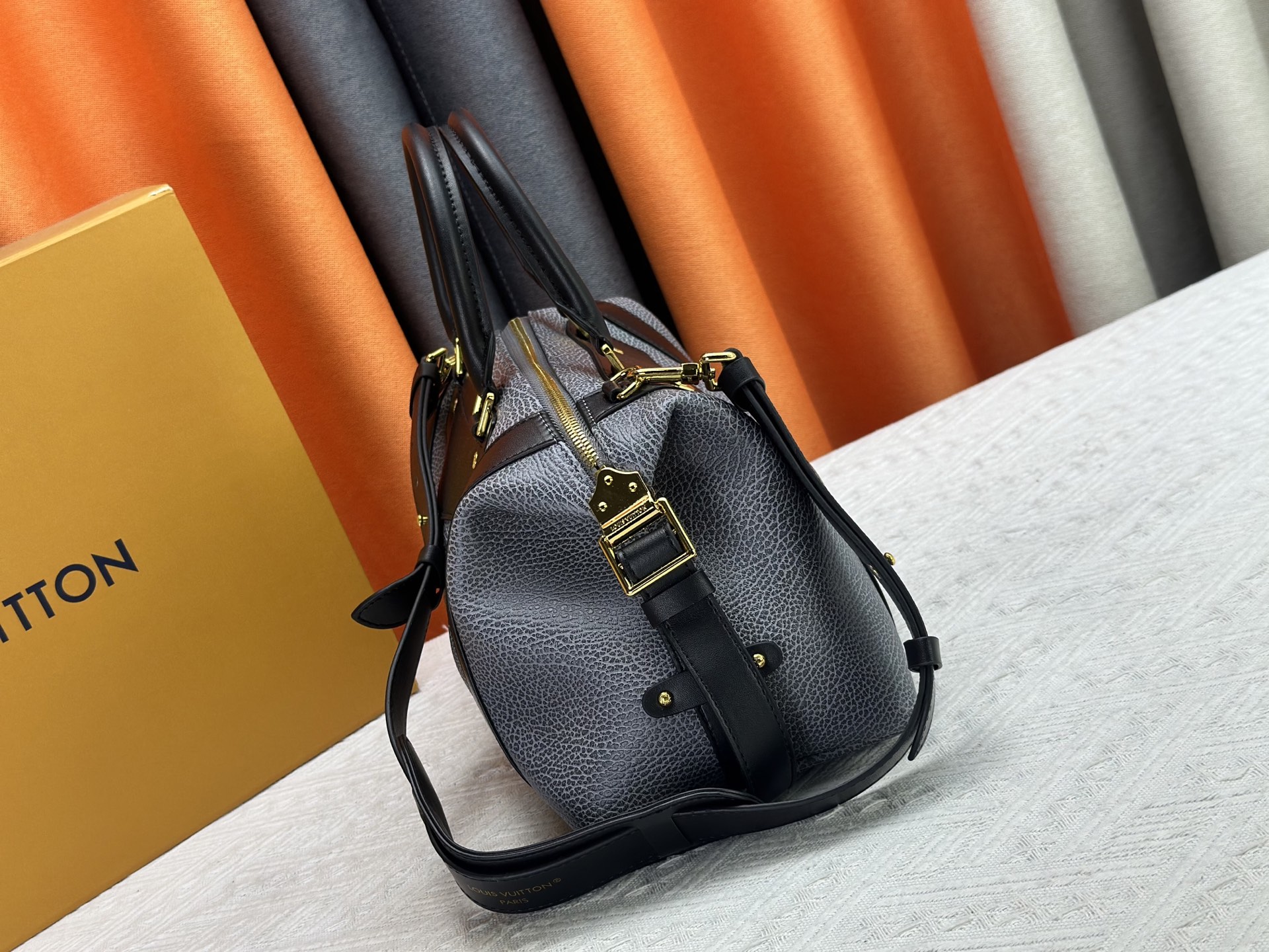 Designer LV Biker MM Handbag - Dark Denim - Gorchic - $136.99