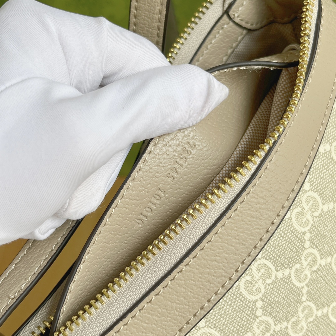 Double-G Ophidia Collection Small Handbag - Beige And White Bag - Gorchic - $121.99