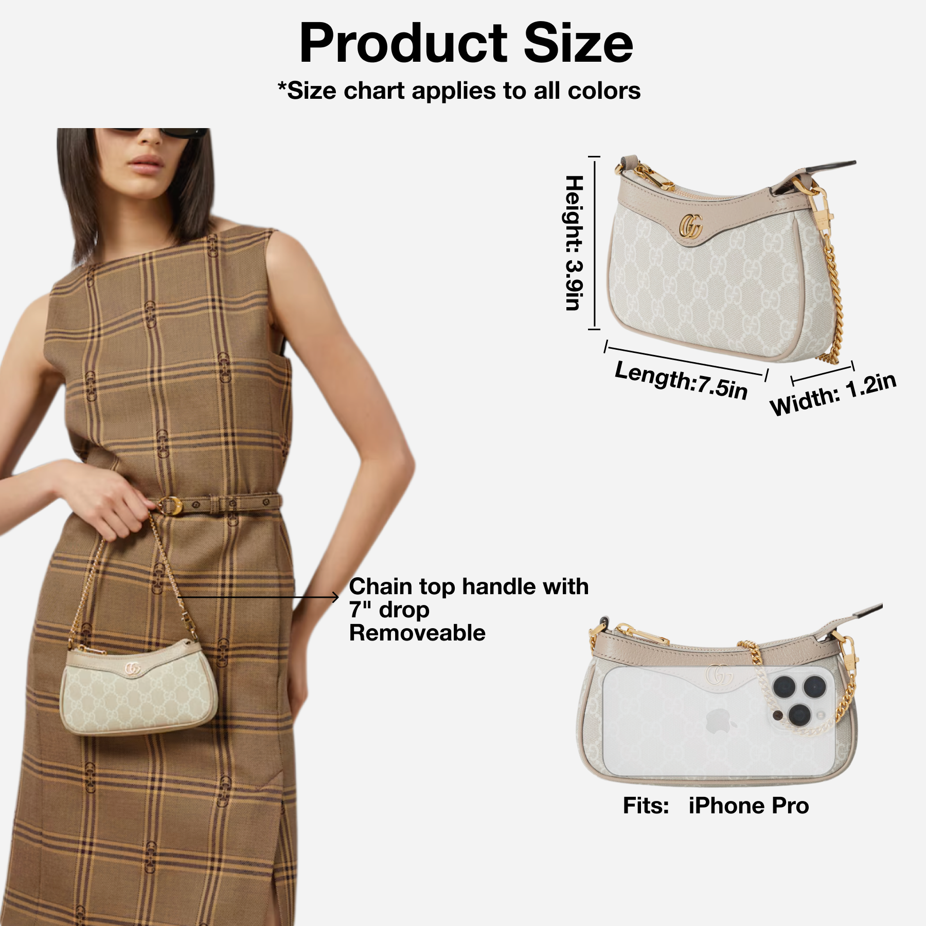 Double-G Ophidia Collection Handbag - Beige And Dark Brown Bag - Gorchic - $108.99