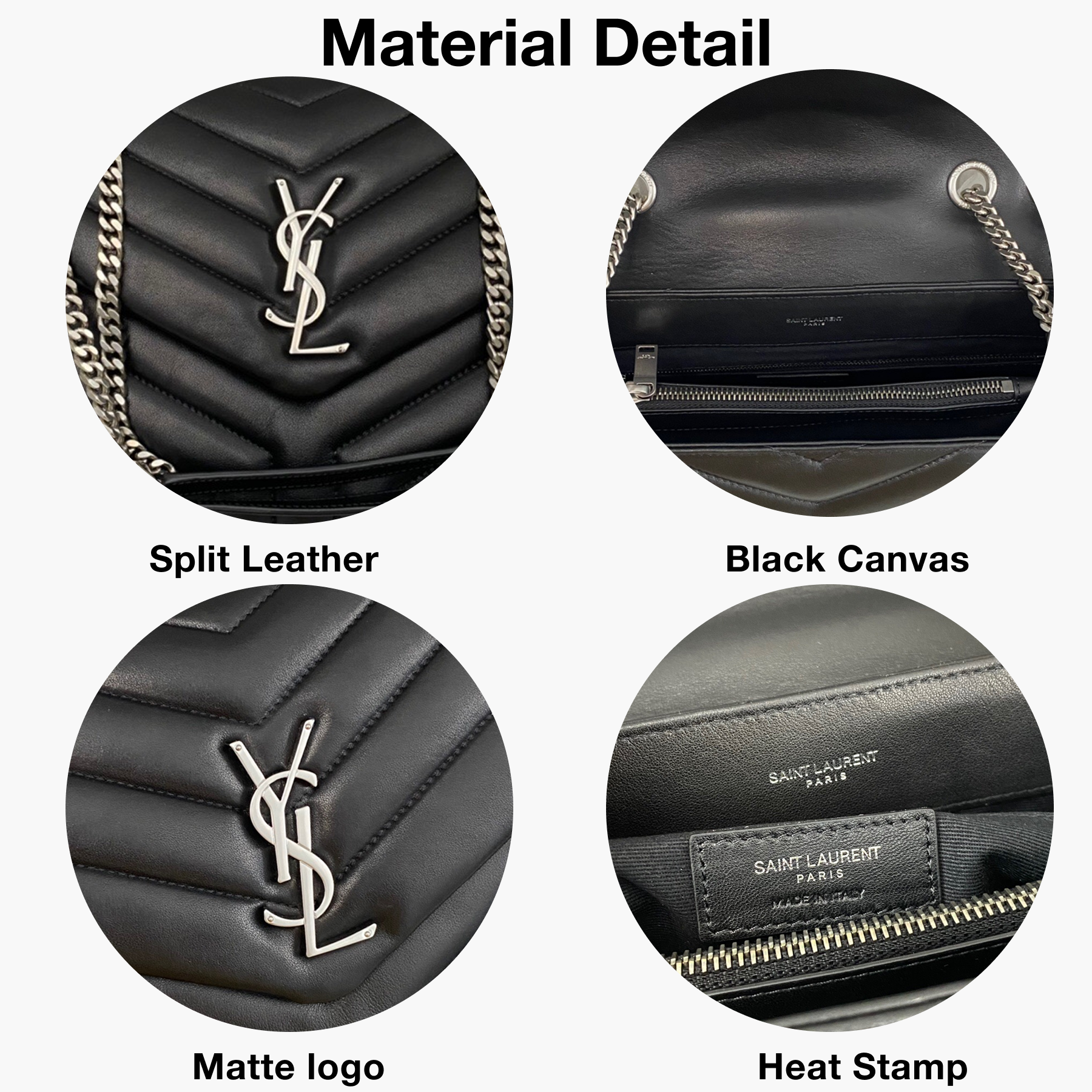 Lady Designer Loulou medium quilted leather shoulder bag black - Bag - Gorchic - $132.99