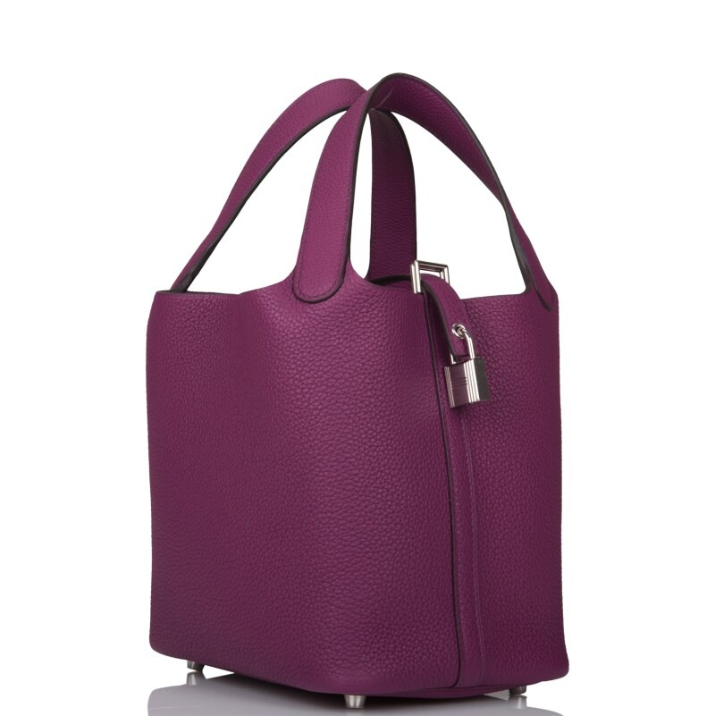 H-Inspired Clemence Picotin Lock Bag Golden Hardware-Purple Bag - Gorchic - $143.99