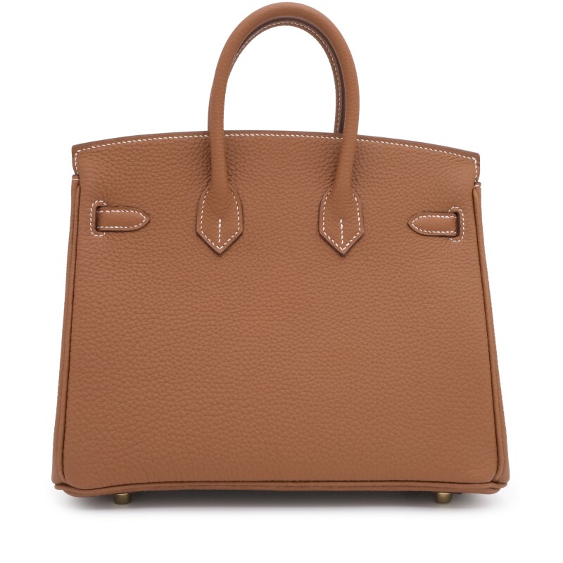 H-Inspired Birkin Togo Retourne Bag Golden Hardware-Brown Bag - Gorchic - $161.99
