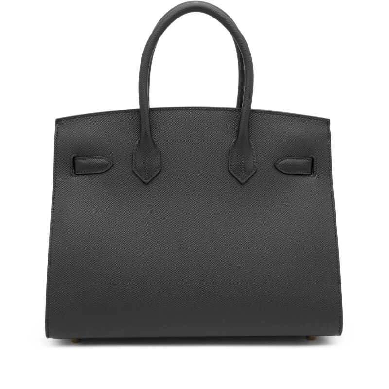 H-Inspired Black Epsom Birkin Sellier Gold Hardware - Gorchic - $161.99
