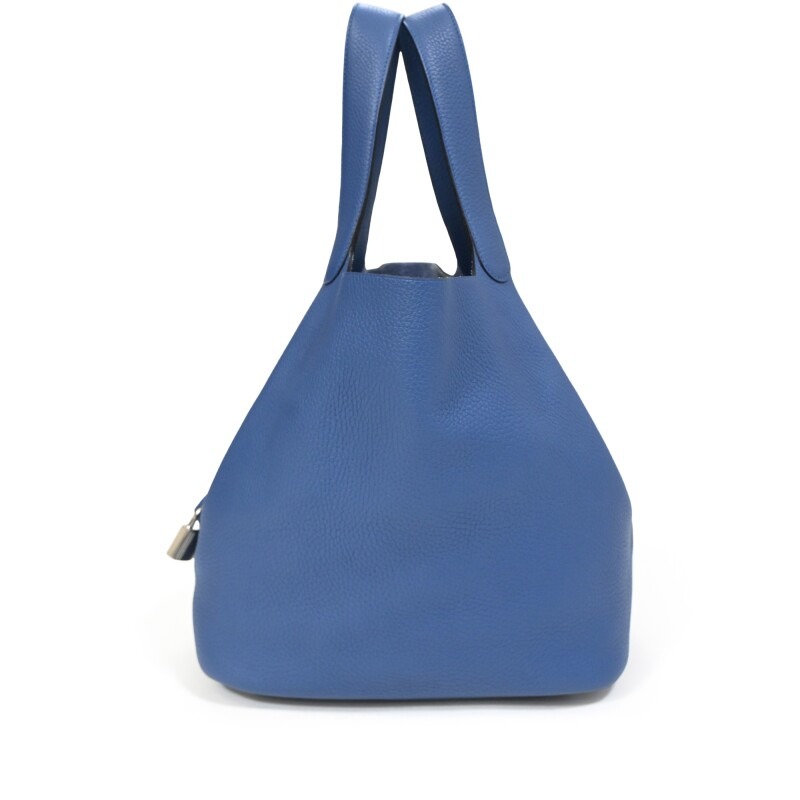 H-Inspired Clemence Picotin Lock Bag Golden Hardware -Haze Blue Bag - Gorchic - $143.99