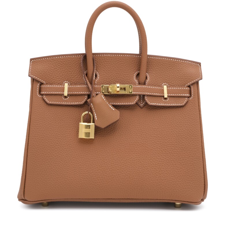 H-Inspired Birkin Togo Retourne Bag Golden Hardware-Brown Bag - Gorchic - $161.99