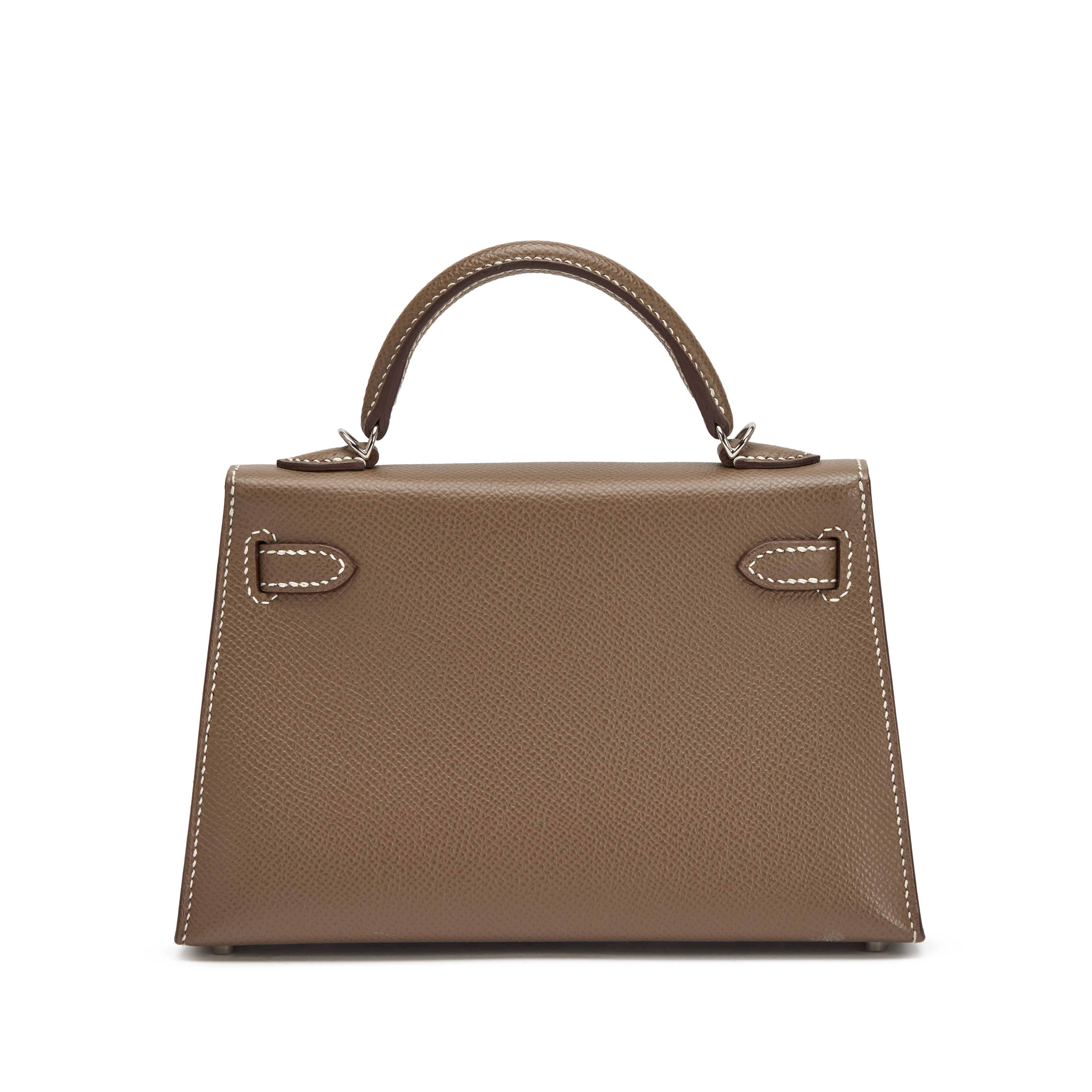 H-Inspired Etoupe Epsom Kelly Palladium Hardware - Gorchic - $148.99