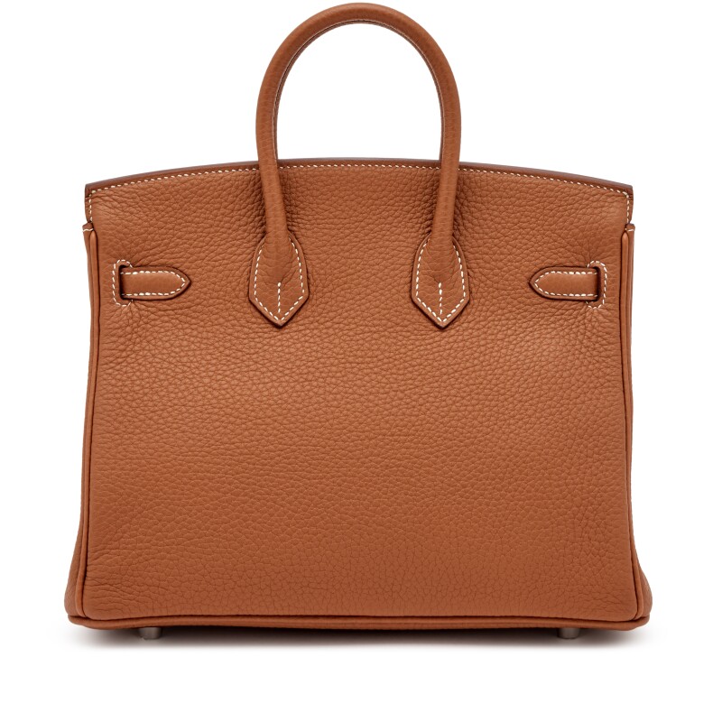 H-Inspired Gold Togo Birkin Palladium Silver Hardware - Gorchic - $161.99