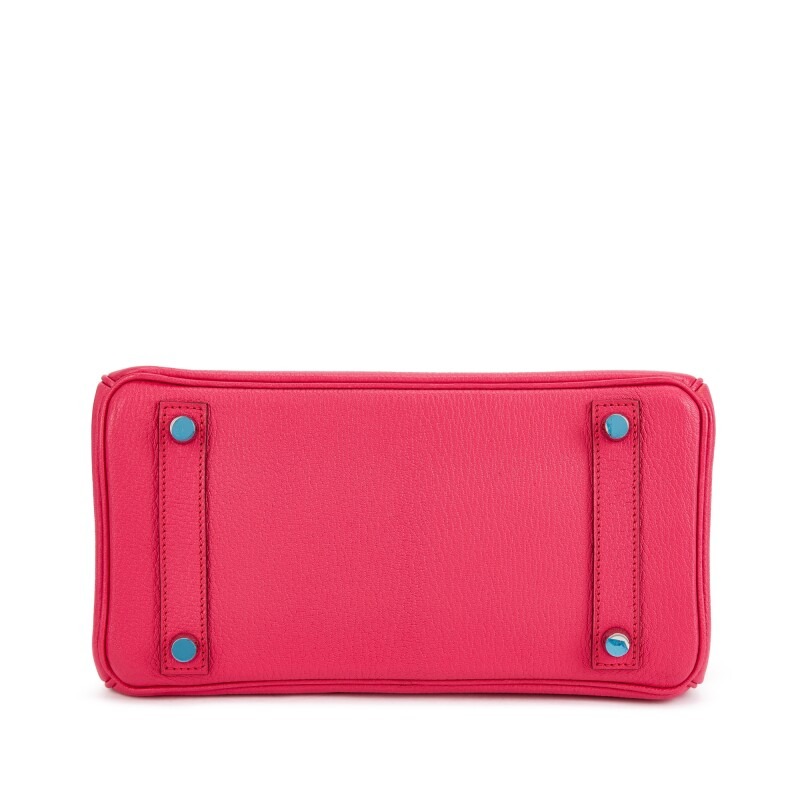 [TOP] H-Inspired Rose Mexico Chèvre Birkin Togo Palladium Hardware - Gorchic - $483.99