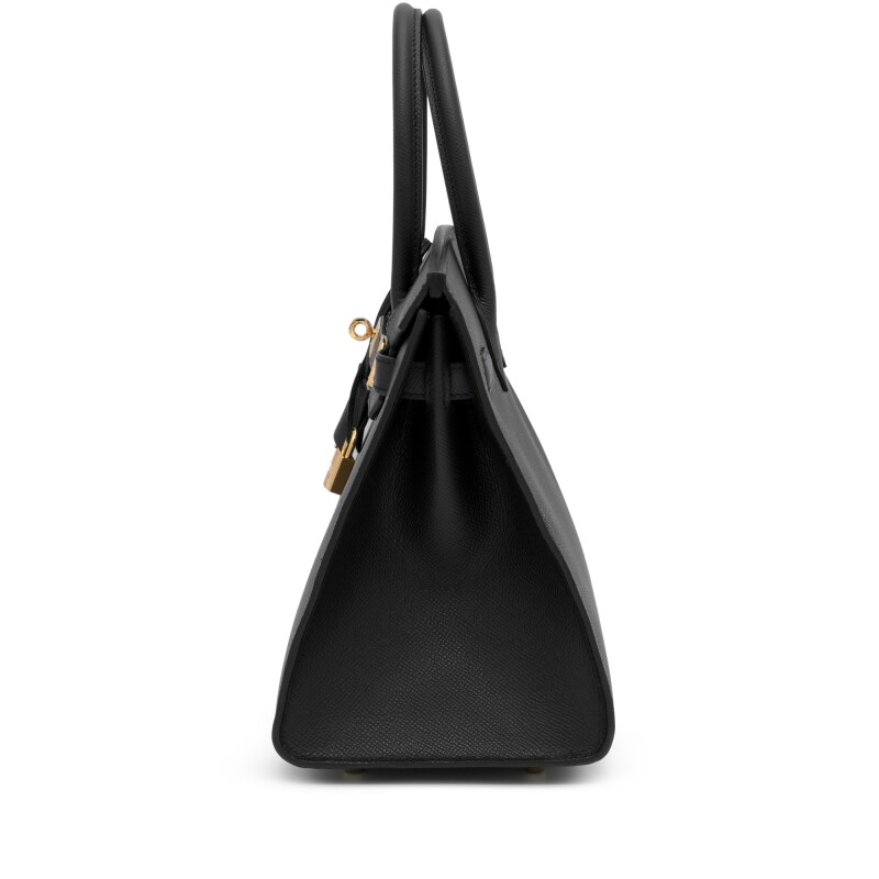 H-Inspired Black Epsom Birkin Sellier Gold Hardware - Gorchic - $161.99