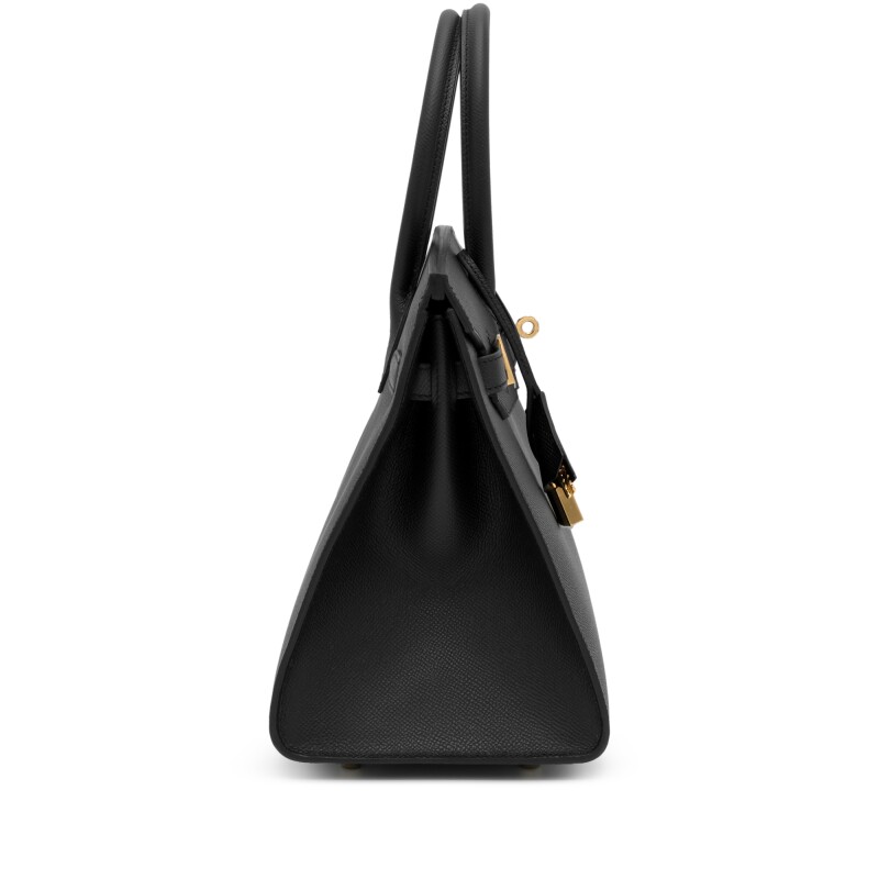 H-Inspired Black Epsom Birkin Sellier Gold Hardware - Gorchic - $161.99