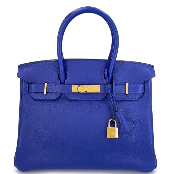 [TOP] H-Inspired Bleu Electric Novillo Birkin Togo Gold Hardware - Gorchic - $483.99