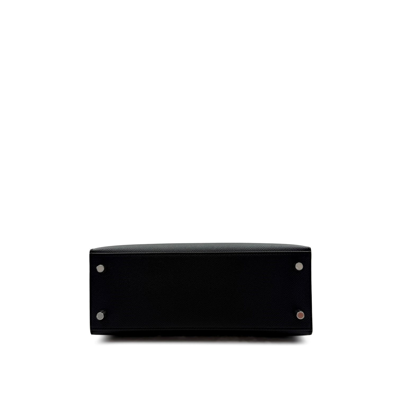 H-Inspired Black Epsom Kelly Sellier Palladium Hardware - Gorchic - $148.99