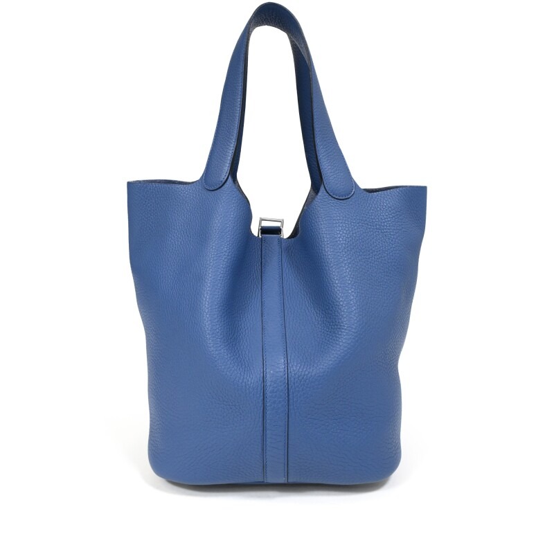 H-Inspired Clemence Picotin Lock Bag Golden Hardware -Haze Blue Bag - Gorchic - $143.99