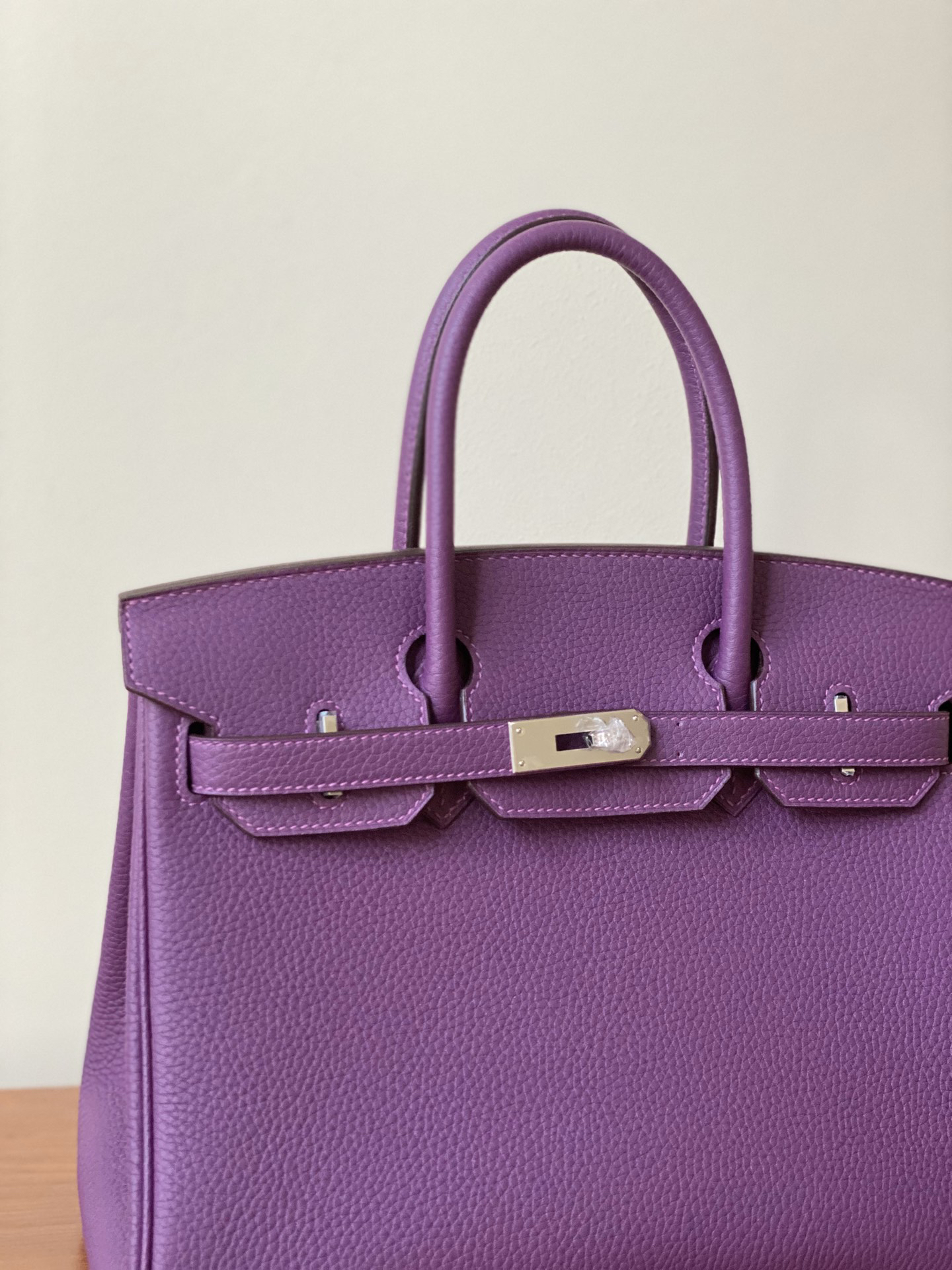 H-Inspired Birkin Togo Retourne Bag Golden-Purple Bag - Gorchic - $161.99
