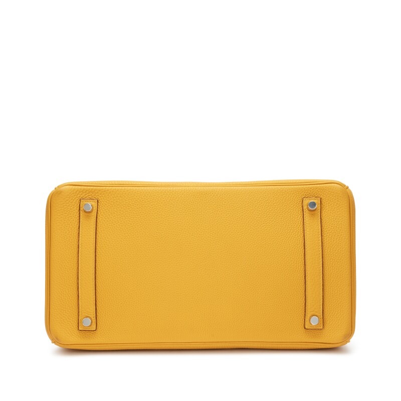 [TOP]  H-Inspired Jaune Ambre Togo Birkin Palladium Hardware - Gorchic - $483.99