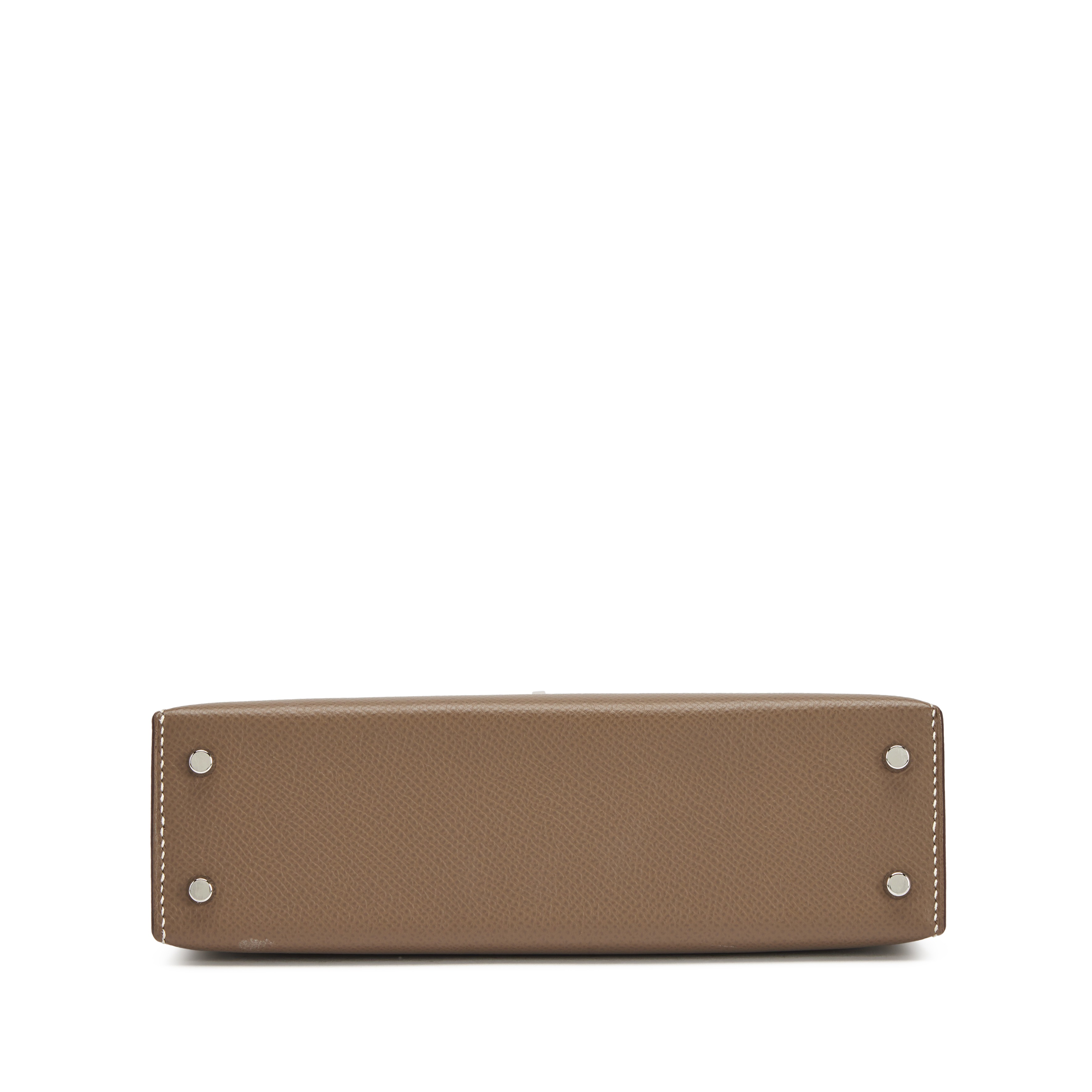 H-Inspired Etoupe Epsom Kelly Palladium Hardware - Gorchic - $148.99