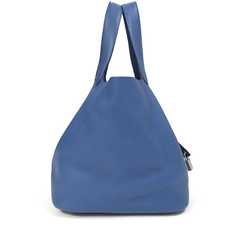 H-Inspired Clemence Picotin Lock Bag Golden Hardware -Haze Blue Bag - Gorchic - $143.99