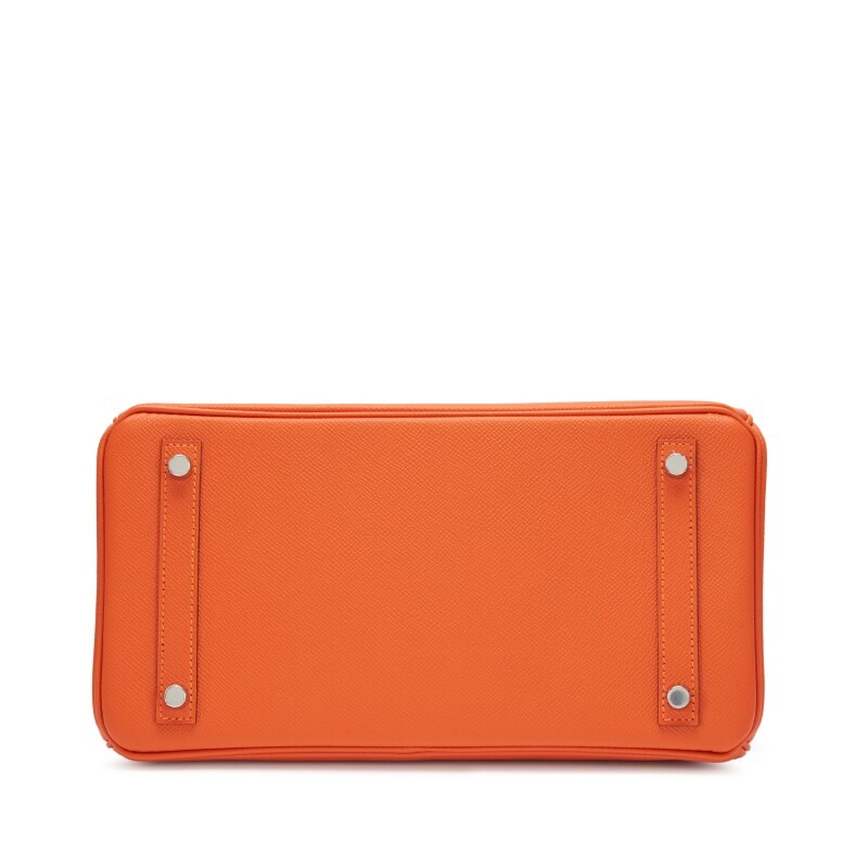 [TOP] H-Inspired Feu Orange Epsom Birkin Palladium Hardware - Gorchic - $483.99