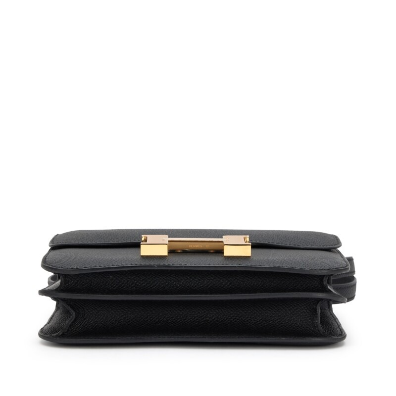 H-Inspired Black Epsom Constance Gold Hardware - Gorchic - $152.99