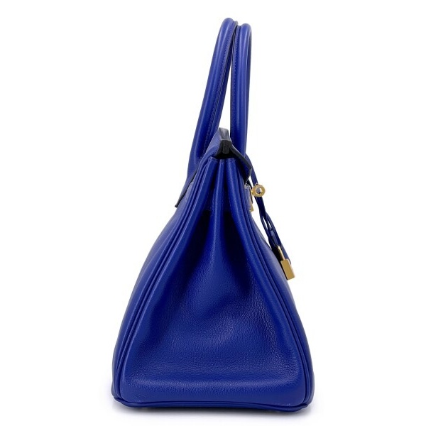 [TOP] H-Inspired Bleu Electric Novillo Birkin Togo Gold Hardware - Gorchic - $483.99