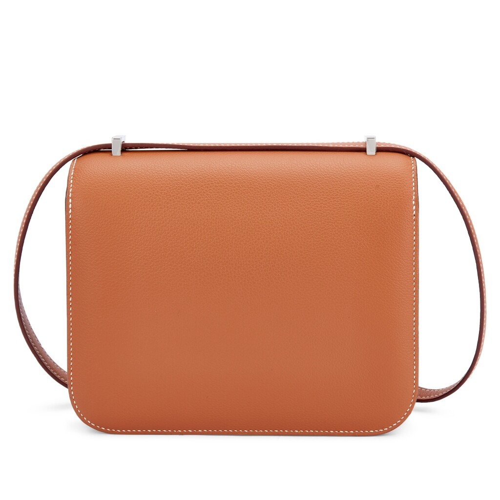 H-Inspired Epsom Gold Evercolor Constance Palladium Hardware - Gorchic - $152.99