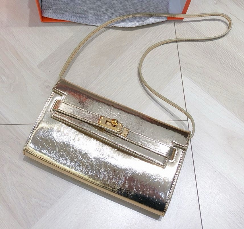 H-Inspired Kelly Wallet to Go Gold Hardware - Gorchic - $143.99