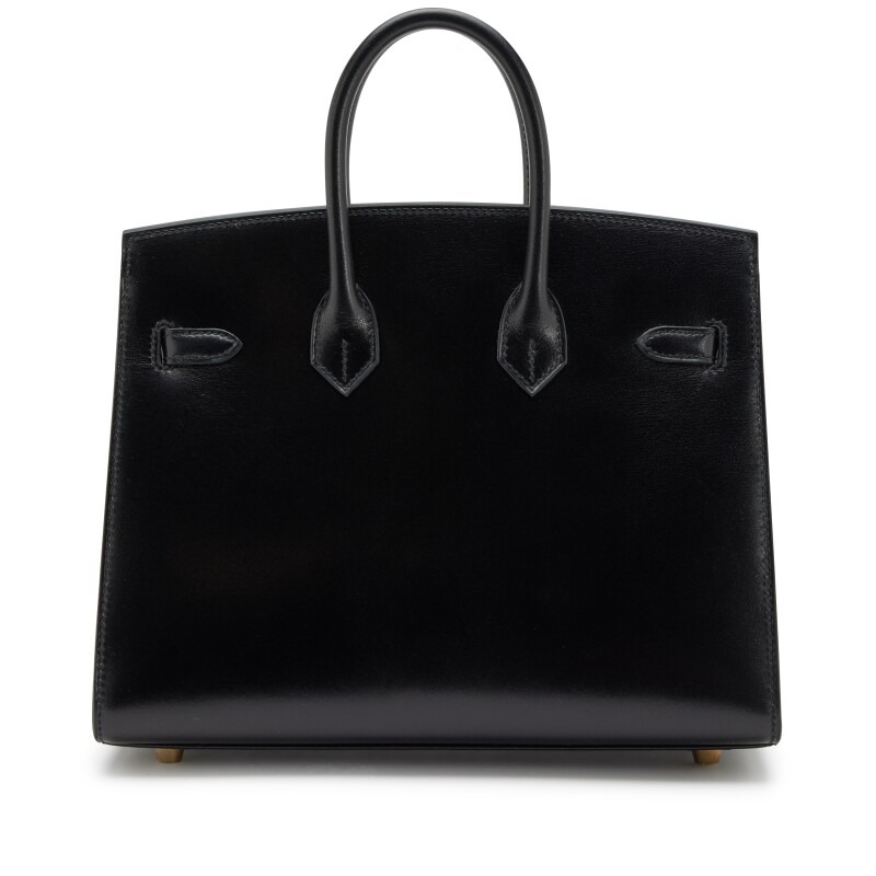 [TOP] H-Inspired Black Box Calf Sellier Birkin Gold Hardware - Gorchic - $483.99