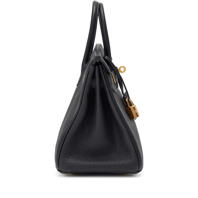 H-Inspired Black Togo Birkin Gold Hardware - Gorchic - $161.99