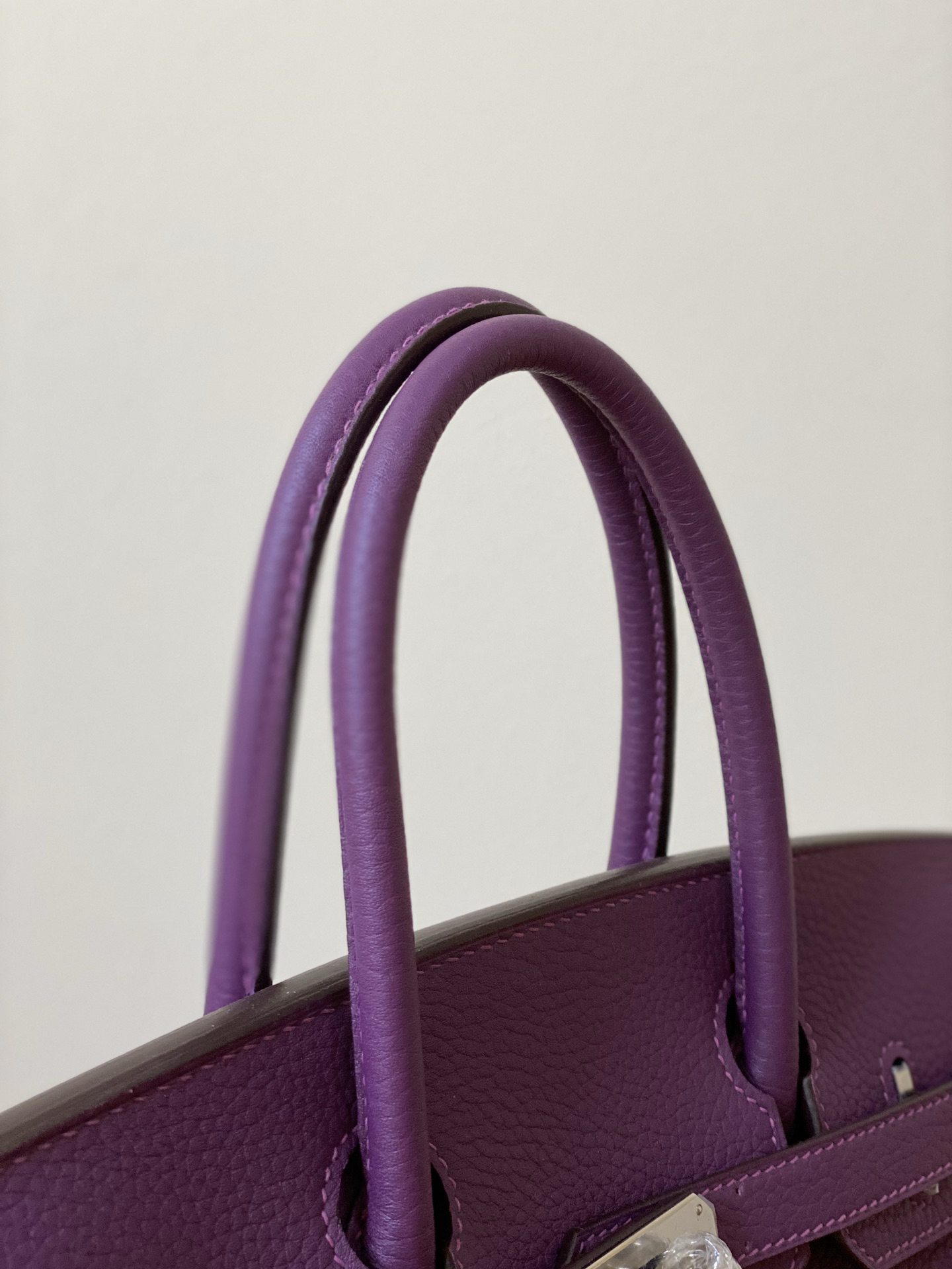H-Inspired Birkin Togo Retourne Bag Golden-Purple Bag - Gorchic - $161.99