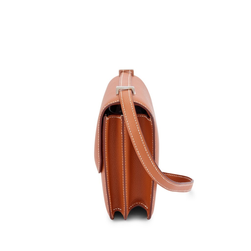 H-Inspired Epsom Gold Evercolor Constance Palladium Hardware - Gorchic - $152.99