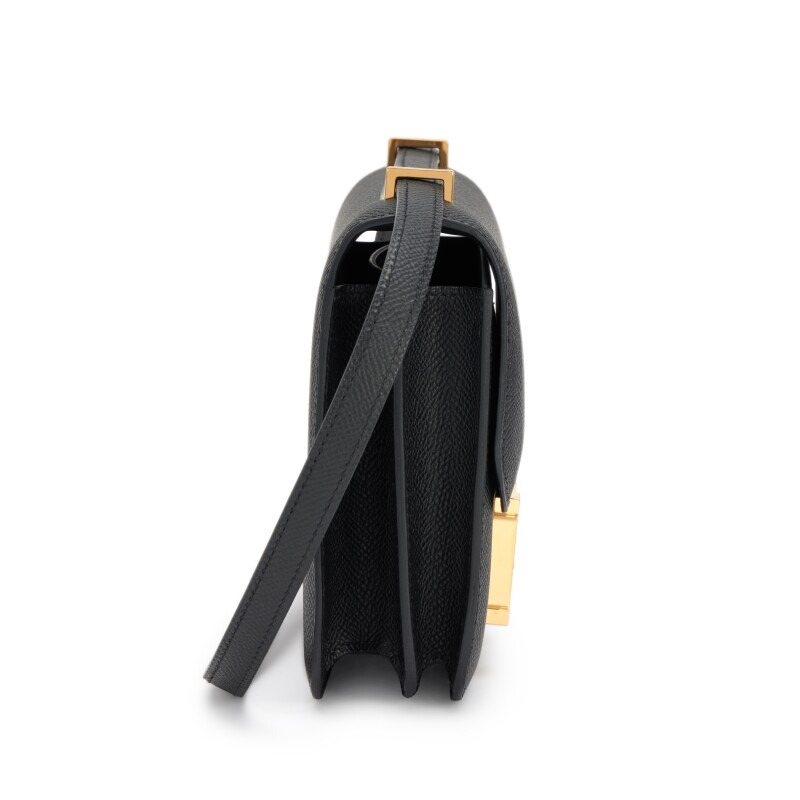H-Inspired Black Epsom Constance Gold Hardware - Gorchic - $152.99
