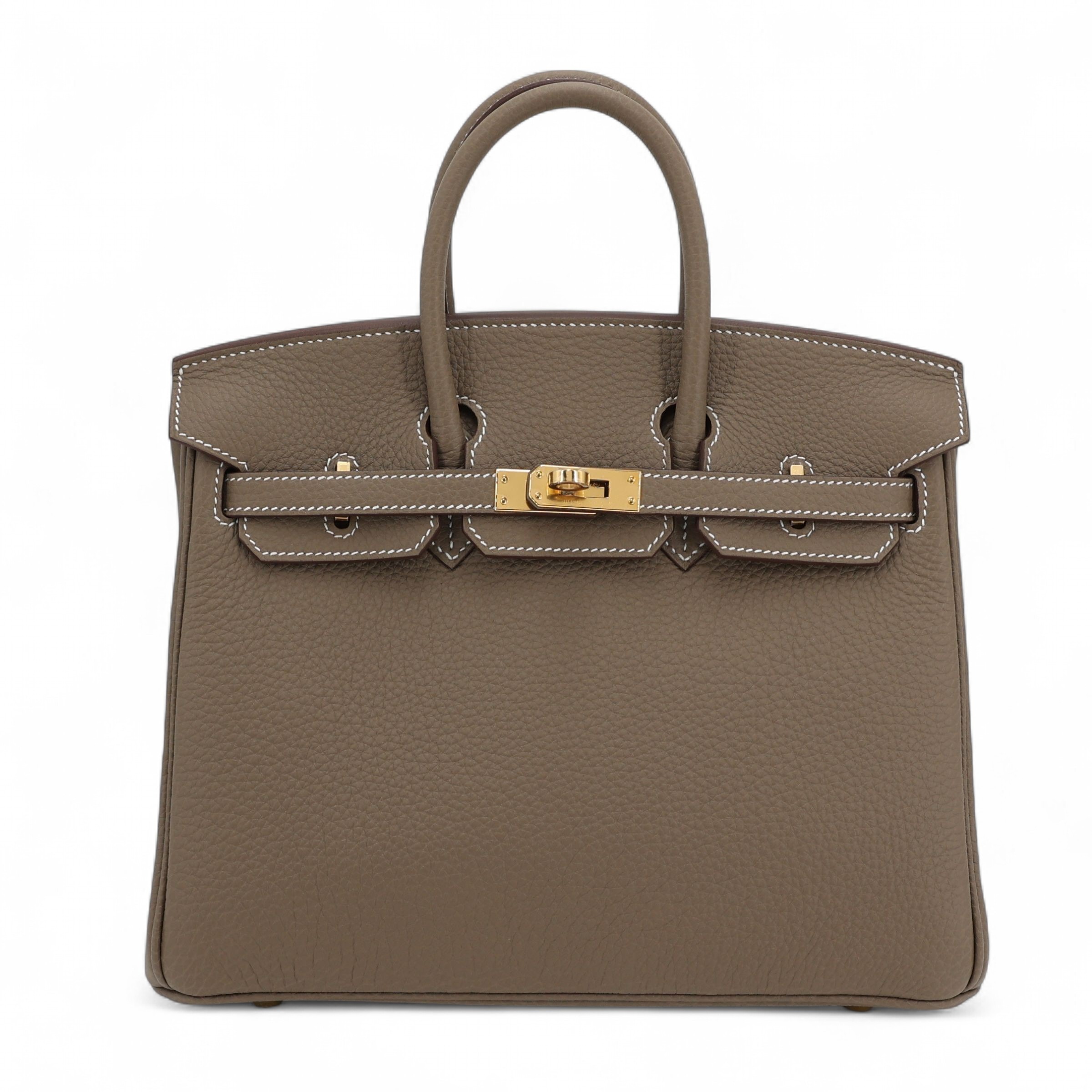 H-Inspired Birkin Etoupe Togo Gold Hardware - Gorchic - $161.99