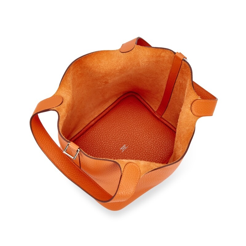 H-Inspired Clemence Picotin Lock Bag Silver-Orange Bag - Gorchic - $143.99