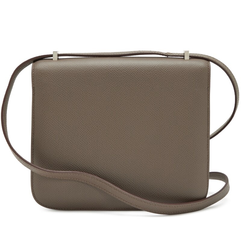 H-Inspired Etoupe Epsom Constance Palladium Hardware - Gorchic - $152.99