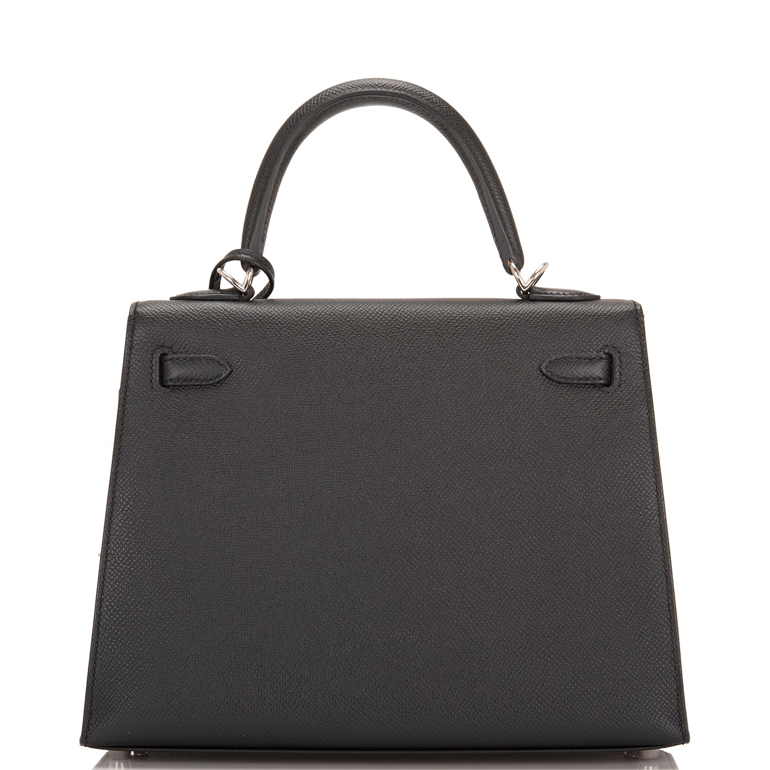 H-Inspired Kelly Epsom Haze Black Silver Hardware - Bag - Gorchic - $148.99