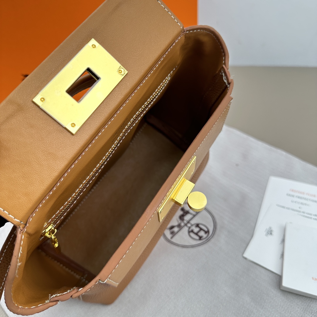 H-Inspired 2424 Togo Mini Gold Evercolor Gold Hardware - Gorchic - $170.99