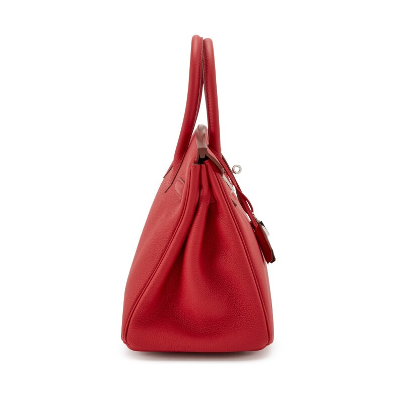 H-Inspired Rouge Casaque and Rouge H Togo Verso Birkin Palladium Hardware - Gorchic - $161.99