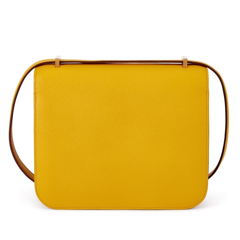 H-Inspired Jaune Ambre Epsom Constance Gold Hardware - Gorchic - $152.99
