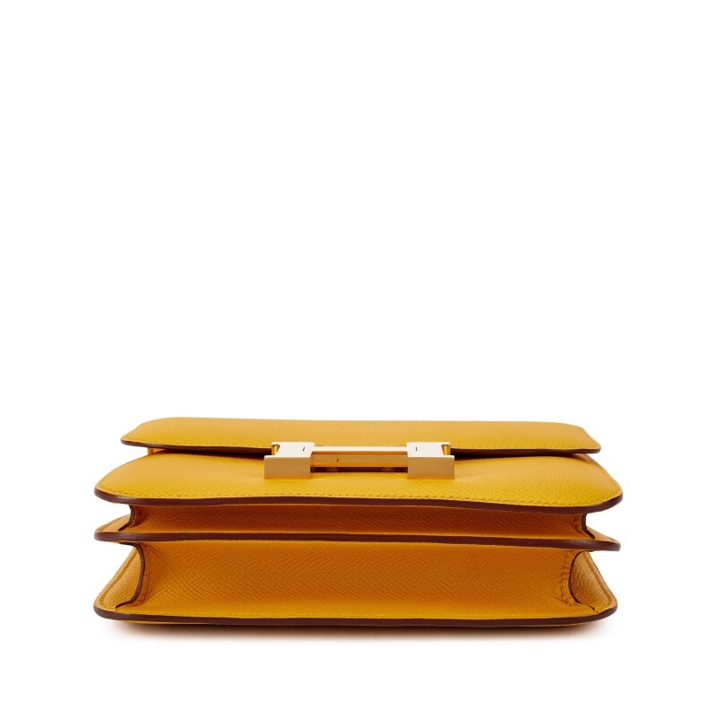 H-Inspired Jaune Ambre Epsom Constance Gold Hardware - Gorchic - $152.99