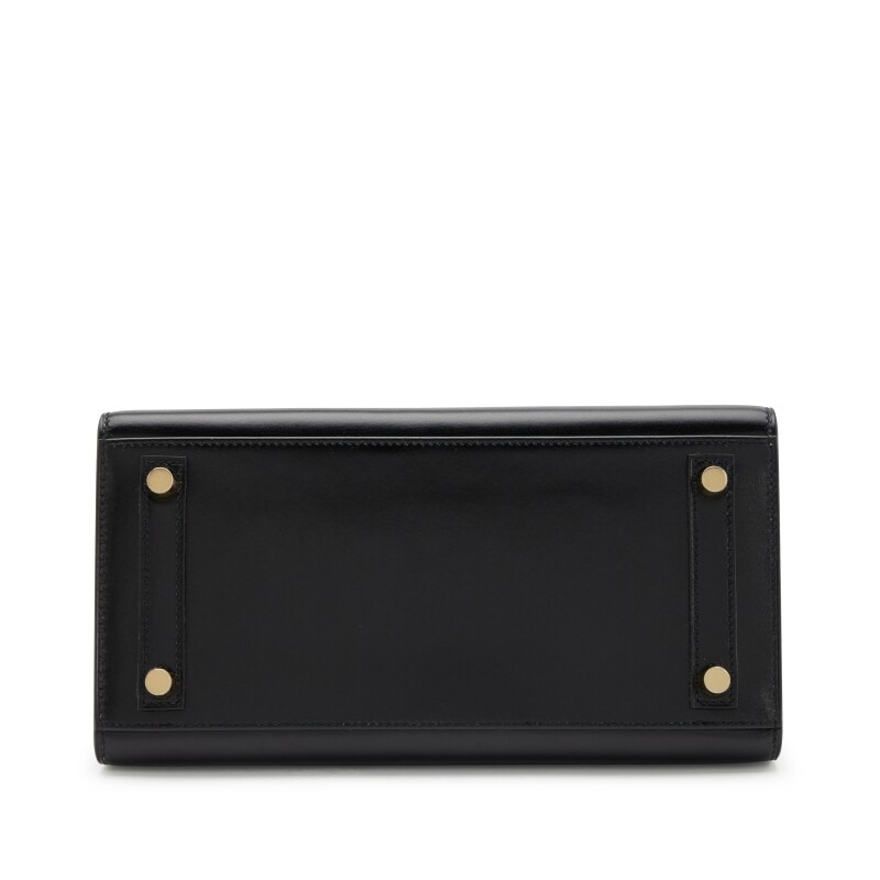 [TOP] H-Inspired Black Box Calf Sellier Birkin Gold Hardware - Gorchic - $483.99