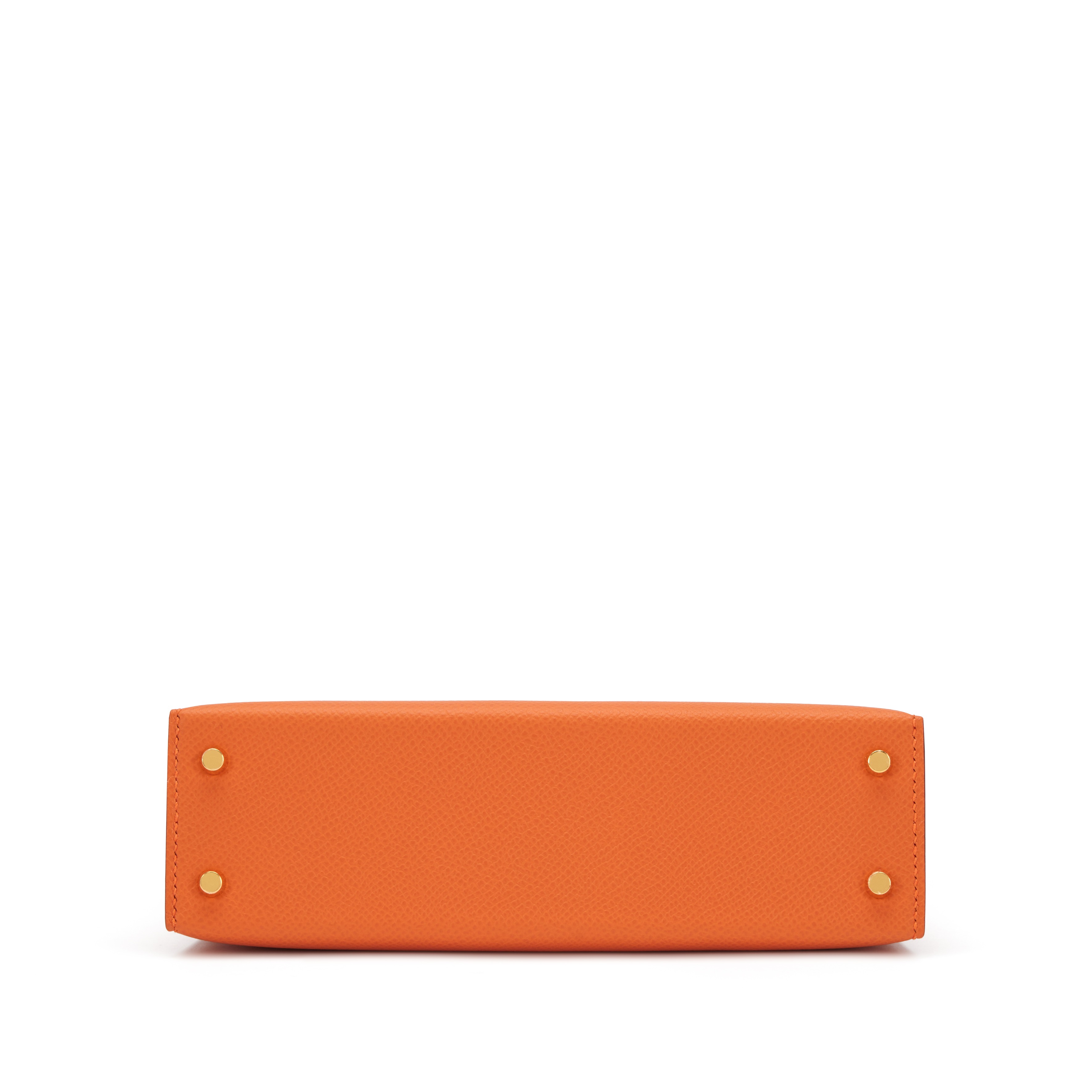 H-Inspired Orange Epsom Kelly Gold Hardware - Gorchic - $148.99